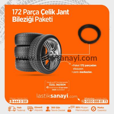 172 Parça Çelik Jant Bileziği Paketi