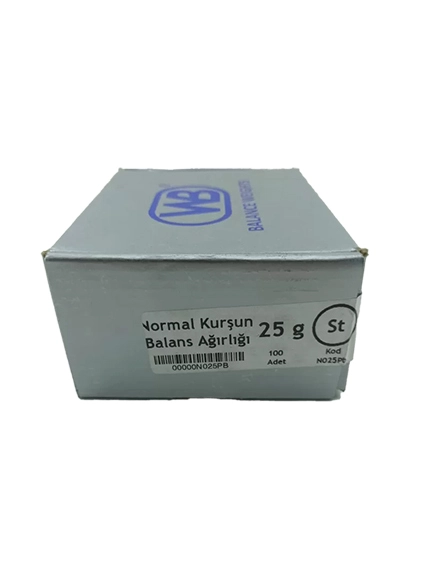 25 Gram Standart Balans Kurşunu WB