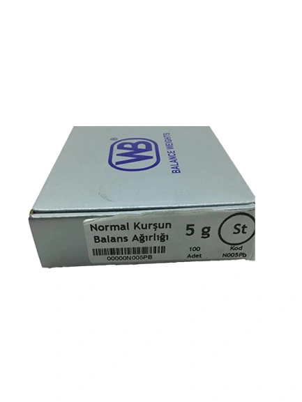 5 Gram Standart Balans Kurşunu WB