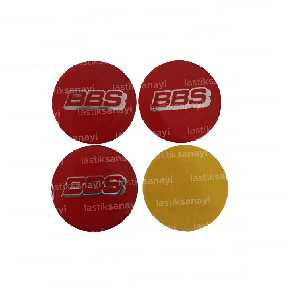 Bbs Jant Göbeği Stickerı 56 mm. Kırmızı