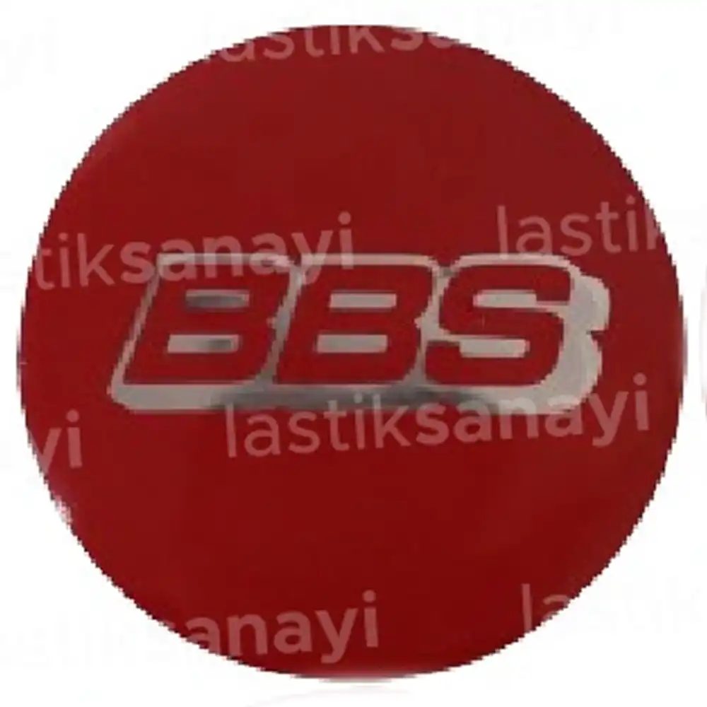 Bbs Jant Göbeği Stickerı 56 mm. Kırmızı 1 Adet