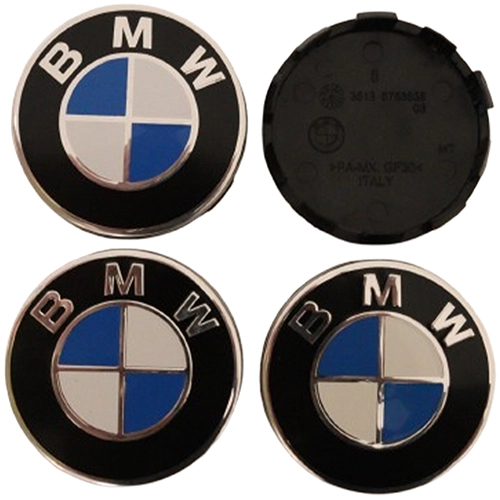 Bmw Uyumlu Metal Geçme Logolu Jant Göbeği 67x64 mm.