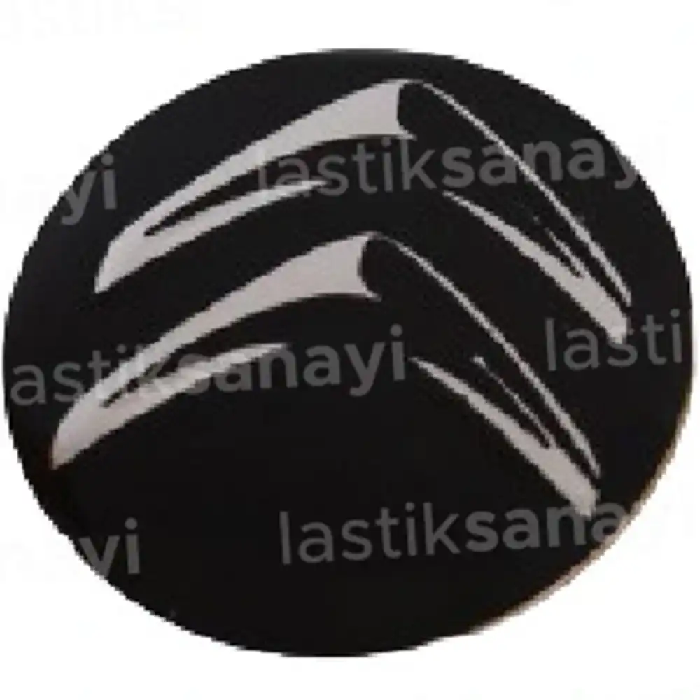 Citröen Jant Göbeği Stickerı 56 mm. Siyah 1 Adet