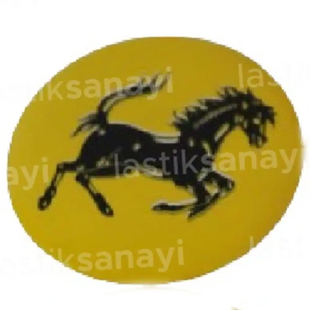 Ferrari Jant Göbeği Stickerı 56 mm. 1 Adet