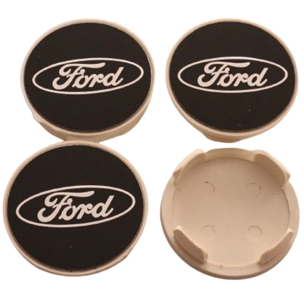 Ford Siyah Beyaz Jant Göbeği 55x50 mm. 1 Adet