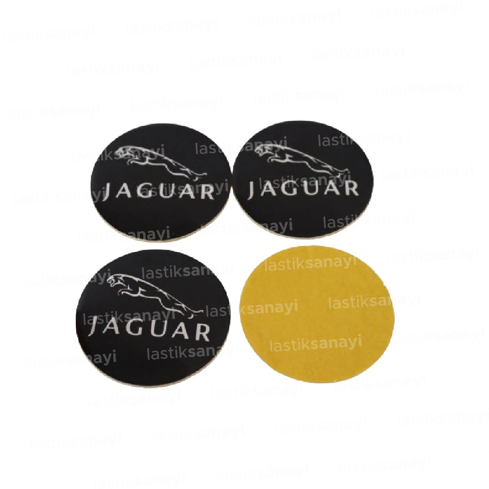 Jaguar Jant Göbeği Stickerı 56 mm.  1 Adet