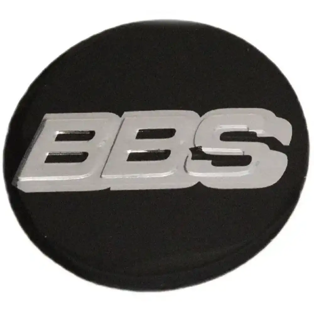 Siyah BBS Jant Göbeği Sticker 74 mm. 1 Adet