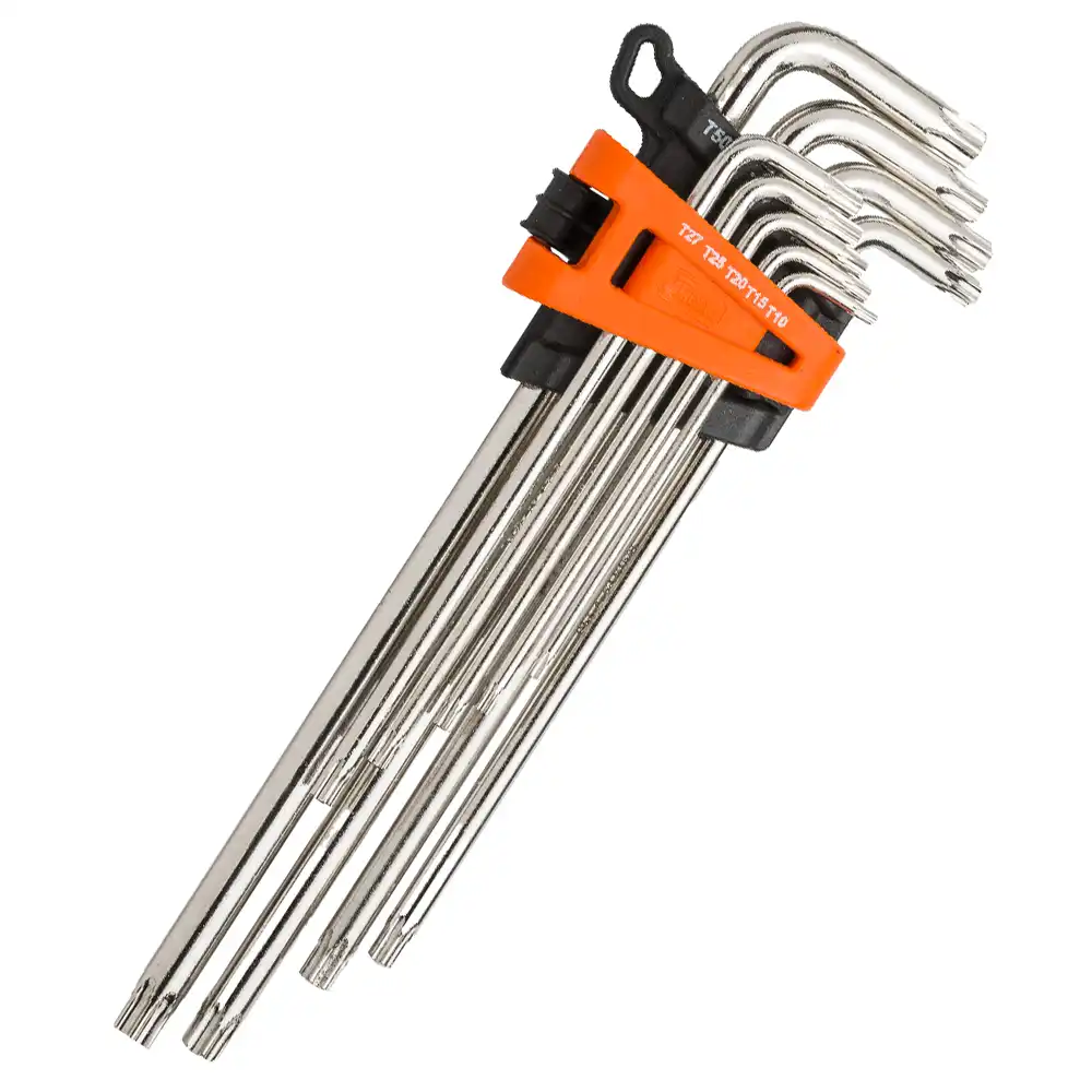 Torx L Anahtar Takımı - Uzun Mıknatıslı 9 Parça (Retta)