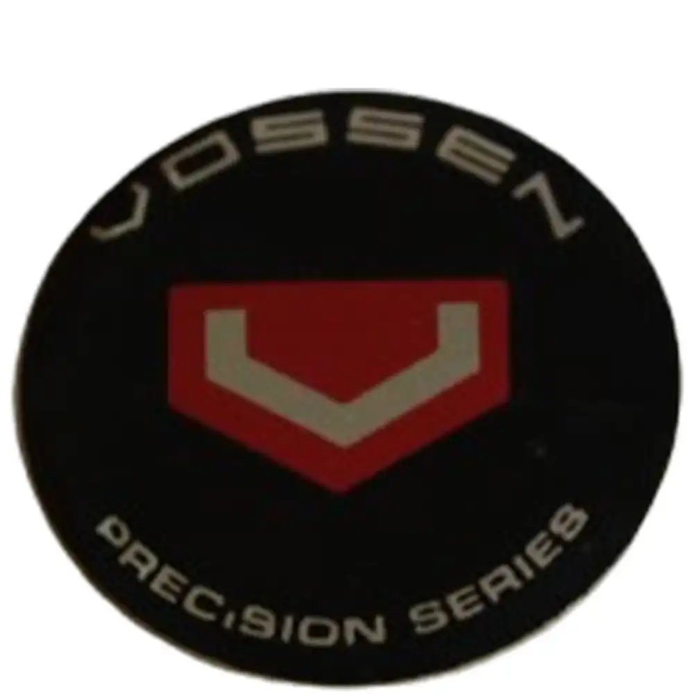 Vossen Siyah Logo Jant Göbeği Sticker 56 mm. 1 Adet